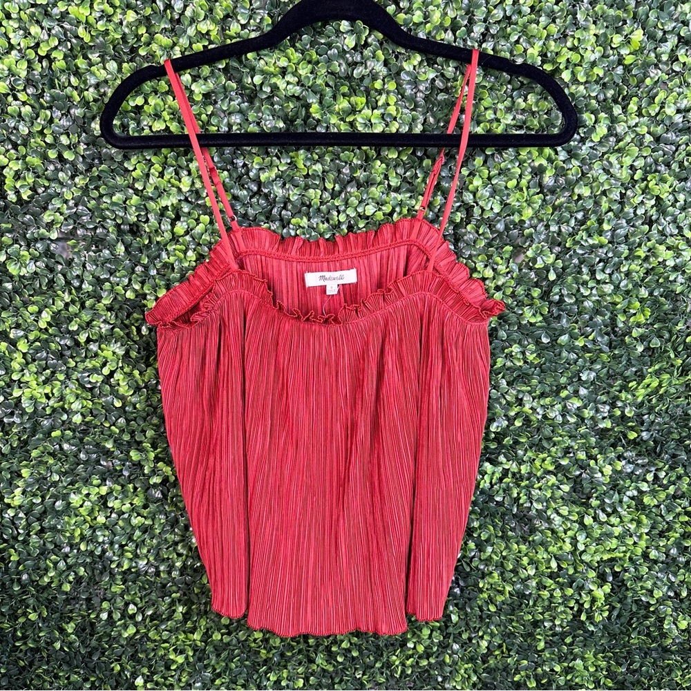 Madewell pleated flowey top nwt - Picture 4 of 8